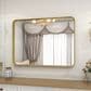 HOMLUX 30" x 22" Rectangular Decorative Wall Mirror in Gold, , large