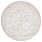 Safavieh Aria 6"7" Round Aqua and Beige Area Rug, , large