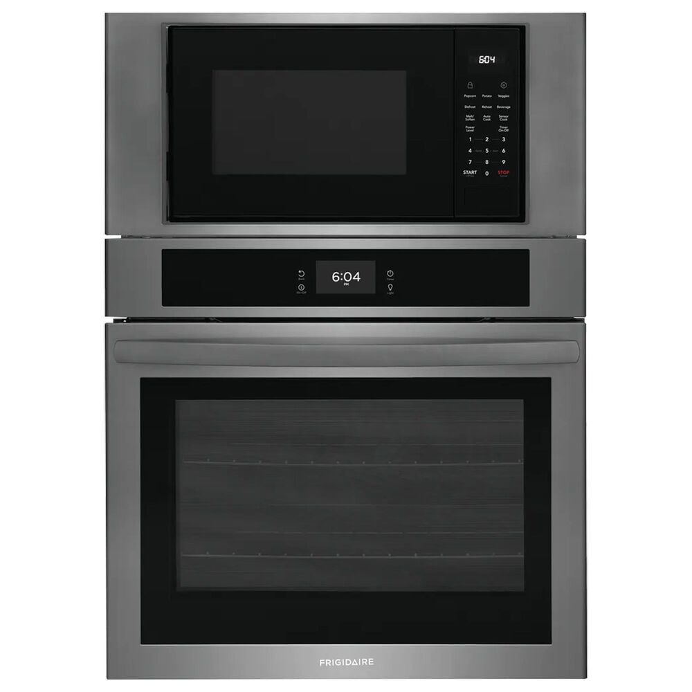 Frigidaire 30" Microwave Combination Wall Oven in Black Stainless Steel, , large