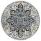 Amer Rugs Montana 7"6" Round Gray and Blue Area Rug, , large