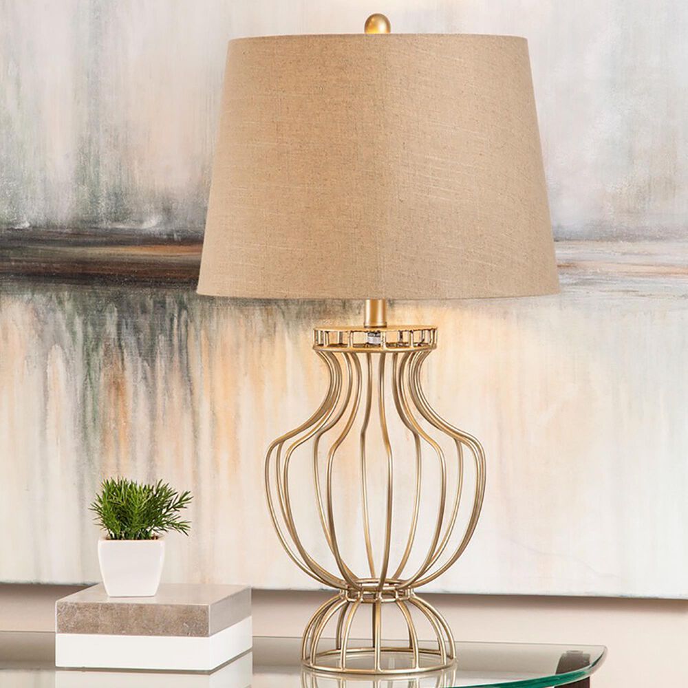 Bassett Mirror Whitney Table Lamp in Brass, , large
