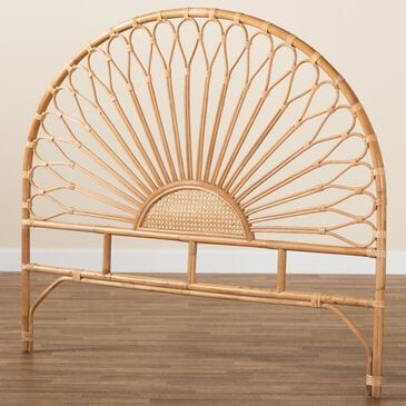 Baxton Studio Perenna King Standalone Headboard in Natural Brown, , large