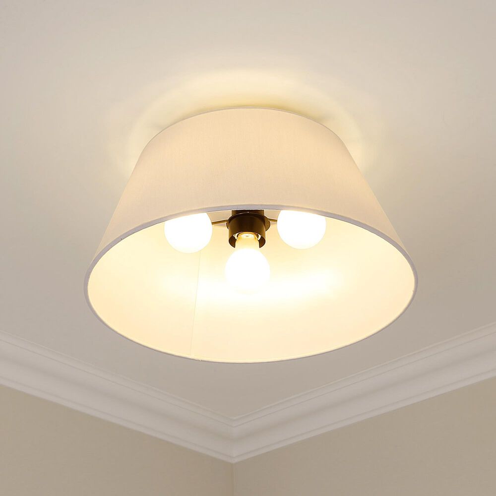 Golden Lighting Penn Flush Mount in Matte Black, , large