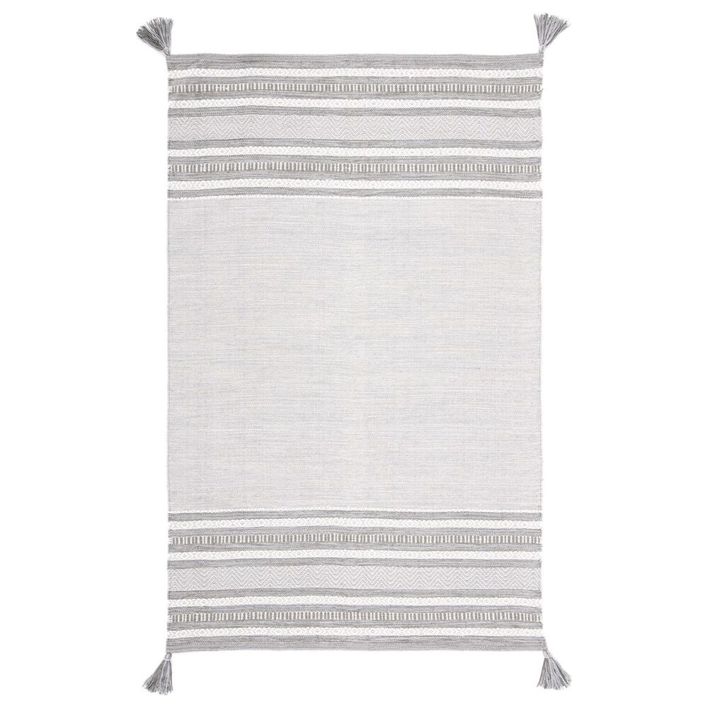 Safavieh Montauk MTK214F 3" x 5" Grey and Ivory Area Rug, , large