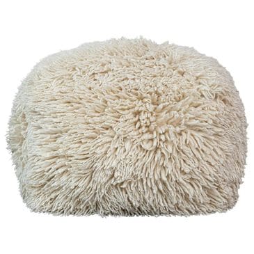 Teak Interiors Meadow Square Pouf in Cream, , large