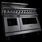 Viking Range 48" Freestanding Dual Fuel Range with 8 Burners in Stainless Steel, , large