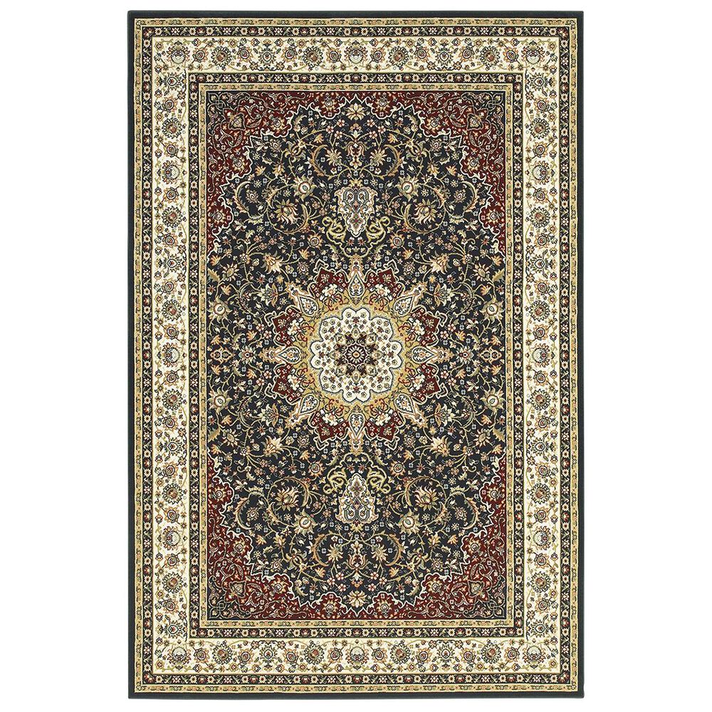 Oriental Weavers Kashan 119U1 2"3" x 7"6" Navy Runner, , large