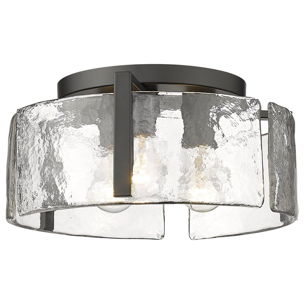 Golden Lighting Aenon Flush Mount in Matte Black, , large