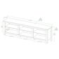 Walker Edison Essential 70" TV Stand in White Wash, , large