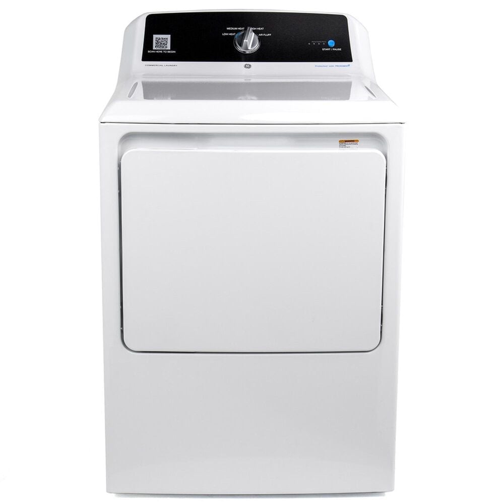 GE Appliances 4.2 Cu. Ft. Commercial Top Load Washer and 7.4 Cu. Ft. Gas Dryer Laundry Pair in White, , large