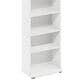 HOMLUX 8-Tier Multimedia Storage Tower with Adjustable Shelves in White, , large