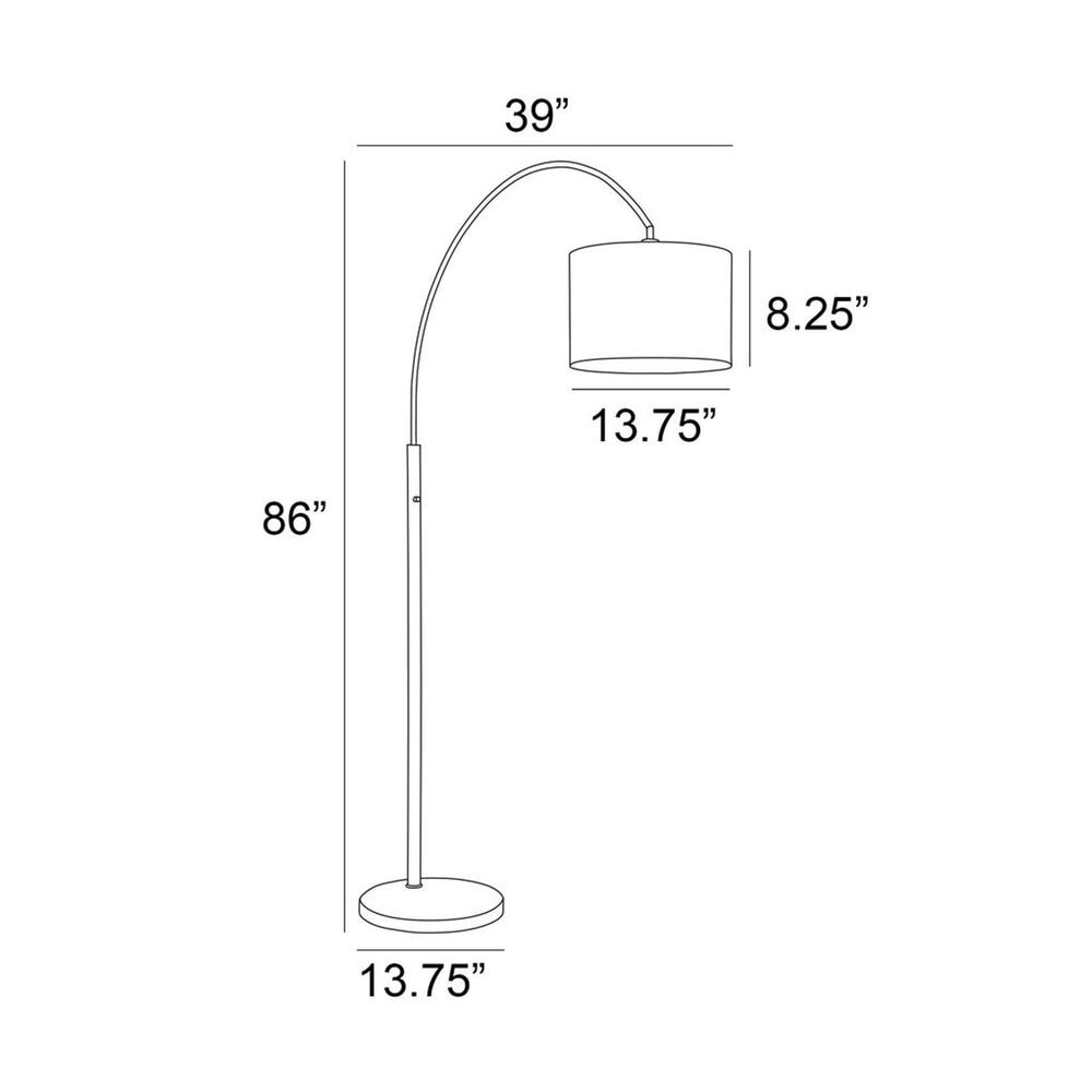 Lite Source Arch Floor Lamp in Black, , large