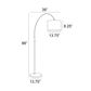 Lite Source Arch Floor Lamp in Black, , large
