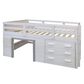 Forest Grove Sweet Dreams Low Loft Bed in Beautiful White and Grey, , large