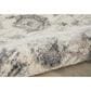 Nourison Fusion FSS15 7"10" x 10"6" Cream and Gray Area Rug, , large