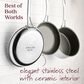 Anolon 11-Piece Nonstick Ceramic Cookware Set in Stainless Steel, , large