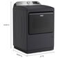 Maytag 5.2 Cu. Ft. Smart Pet Pro Top Load Agitator Washer and 7.4 Cu. Ft. Smart Electric Top Load Dryer Laundry Pair in Midnight Steel, , large