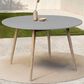 Blue River Kylie 47" Outdoor Round Dining Table in Grey and Light Eucalyptus, , large