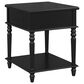 Linon Home Decor Mcghie Side Table in Matte Black, , large