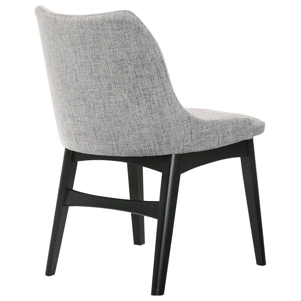 Blue River Arcadia and Azalea 5-Piece 48&quot; Dining Set with Gray Cushion in Black, , large