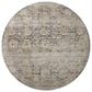 Loloi Katherine 5"3" Round Charcoal and Gold Area Rug, , large