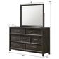 Crown Mark Ethel 4 Piece King Bedroom Set in Dark Brown, , large