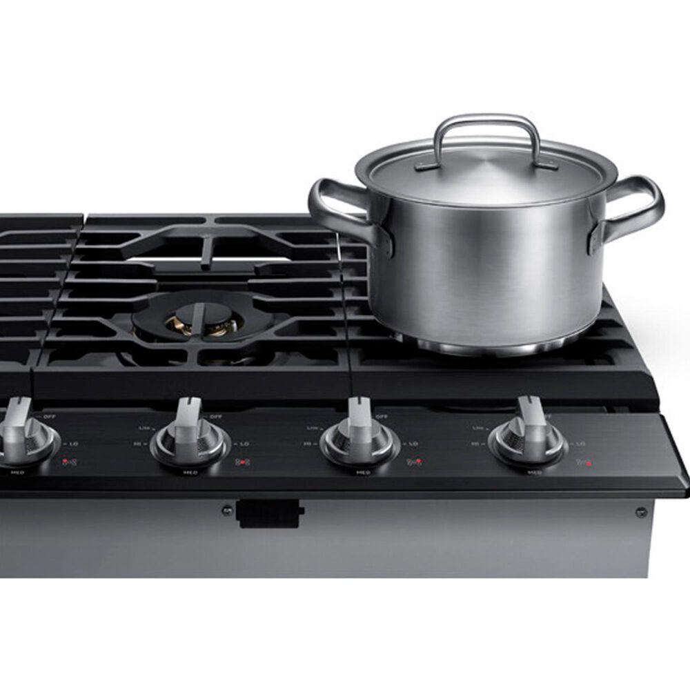 Samsung 36&quot; Gas Cooktop with Dual Power Burner in Black Stainless Steel, , large