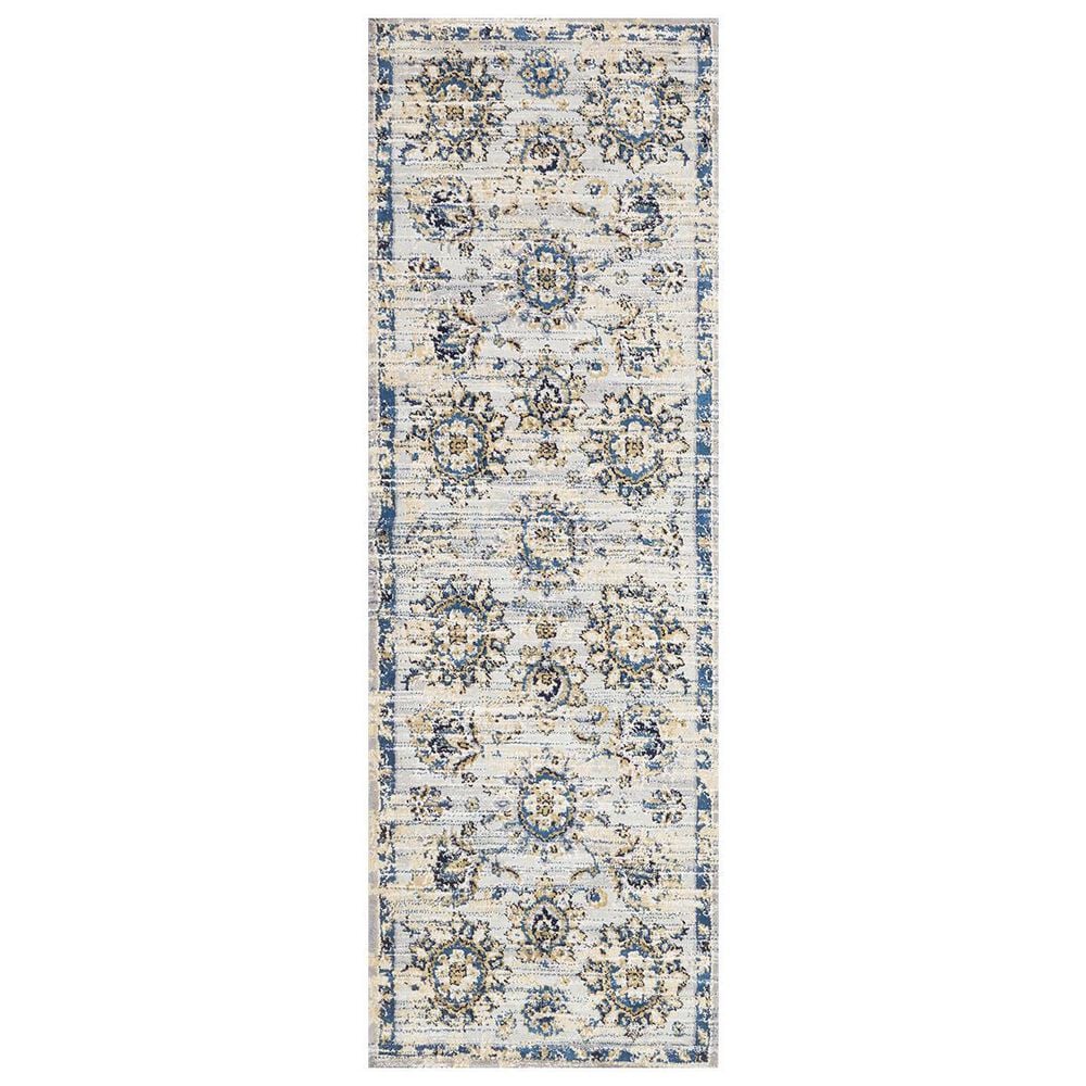Loloi Torrance TC-05 2'7" x 10' Grey/Navy Runner, , large