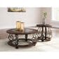 Ashley Frallyn End Table in Dark Brown and Dark Pewter, , large