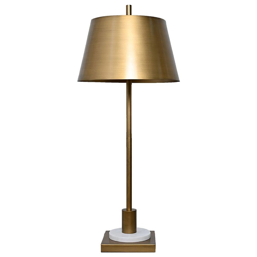 Ashley Fritzburn Table Lamp in Antique Gold and White, , large