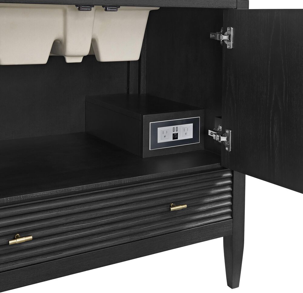 James Martin Vanities Myrrin 36&quot; Vanity in Carbon Oak, , large