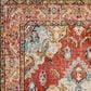 Safavieh Monaco MNC243H-5SQ 5" x 5" Orange/Light Blue Square Rug, , large