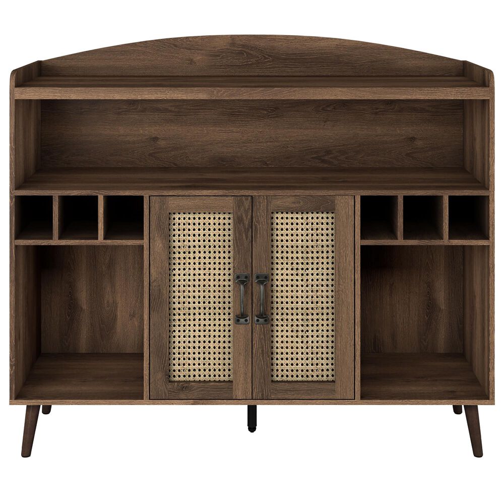 Furniture of America Knight Buffet in Distressed Walnut, , large