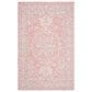 Safavieh Micro-Loop Oriental 4" x 6" Pink and Ivory Area Rug, , large