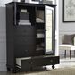 Riva Ridge Oxford 4-Drawer Chifforobe in Black, , large