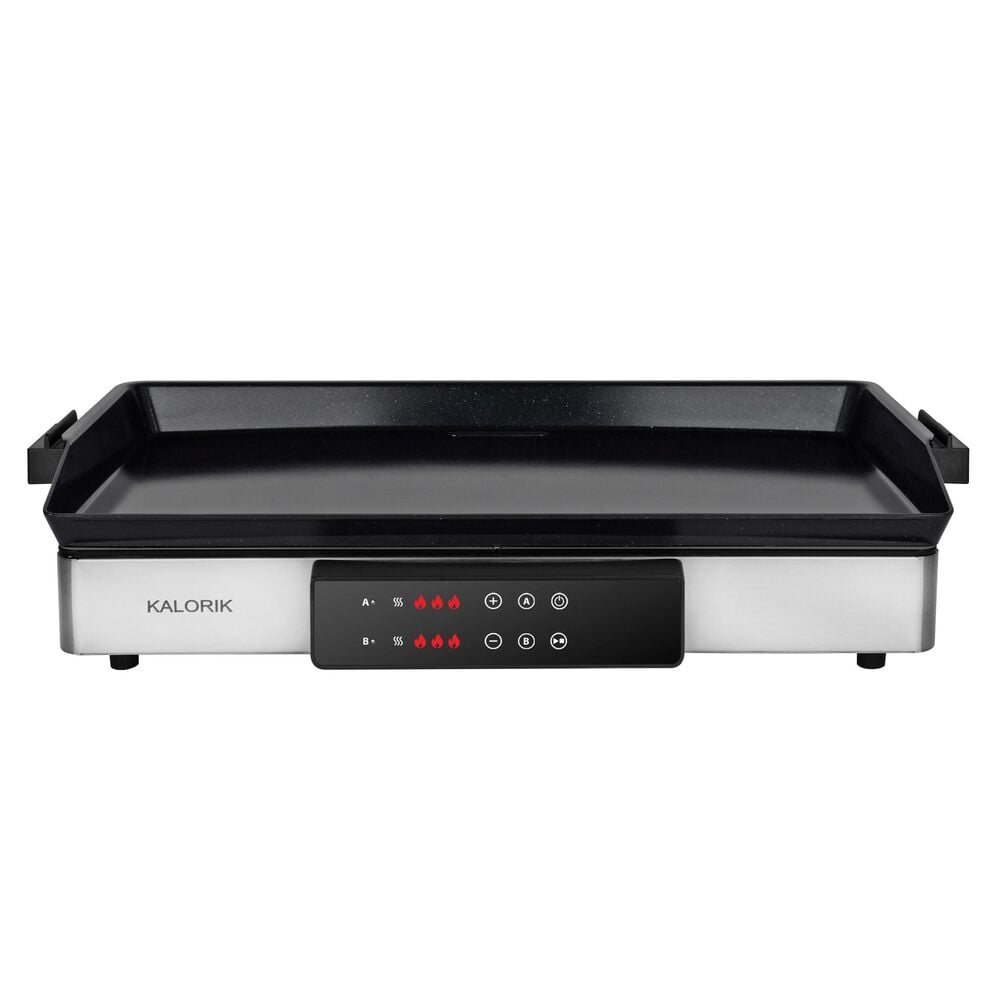 Kalorik MAXX 2-in-1 Electric Griddle and Double Cooktop in Stainless Steel, , large