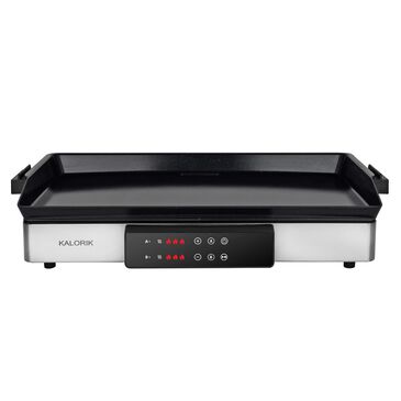 Kalorik MAXX 2-in-1 Electric Griddle and Double Cooktop in Stainless Steel, , large