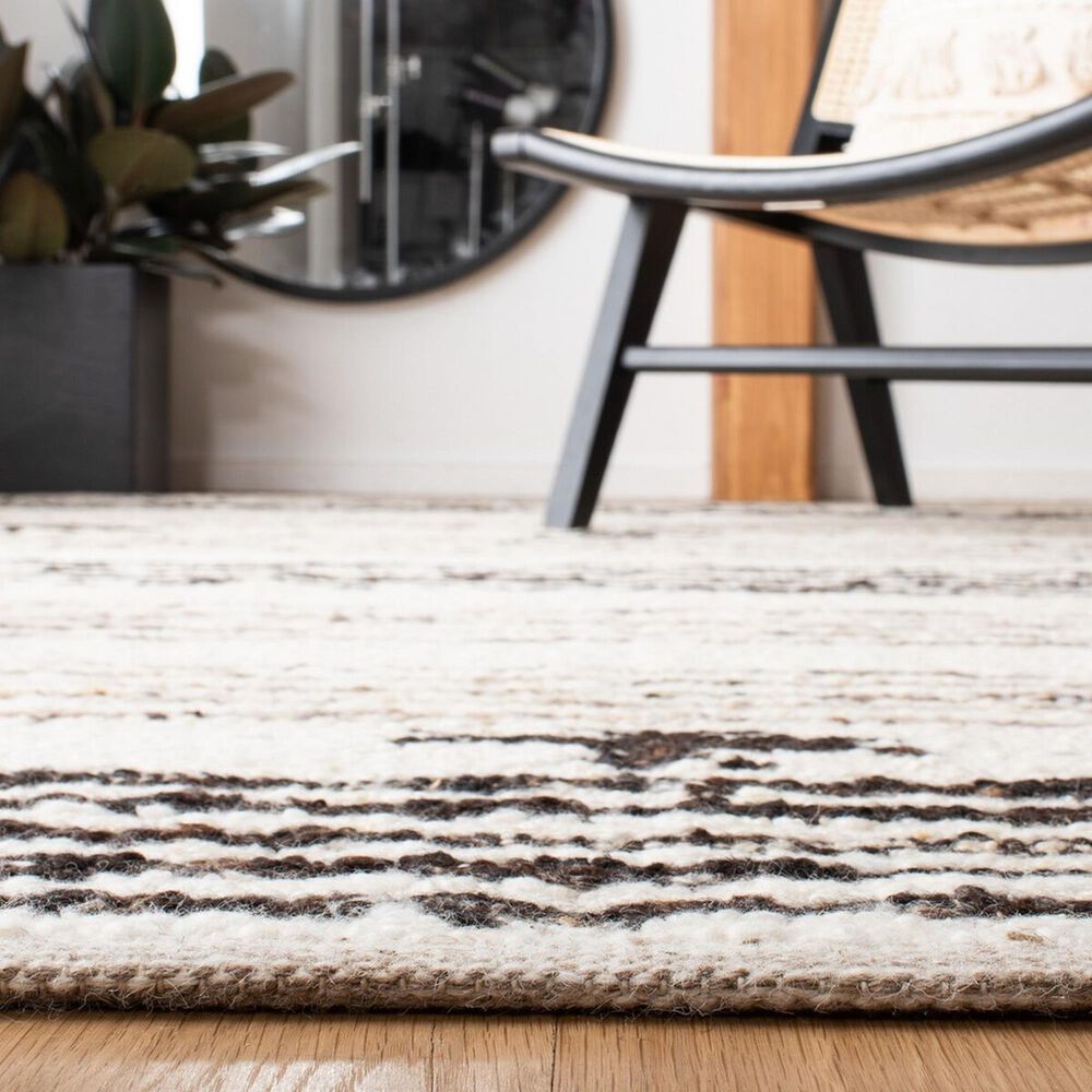 Safavieh Natura NAT325Z 2&#39;3&quot; x 8&#39; Black and Ivory Runner, , large