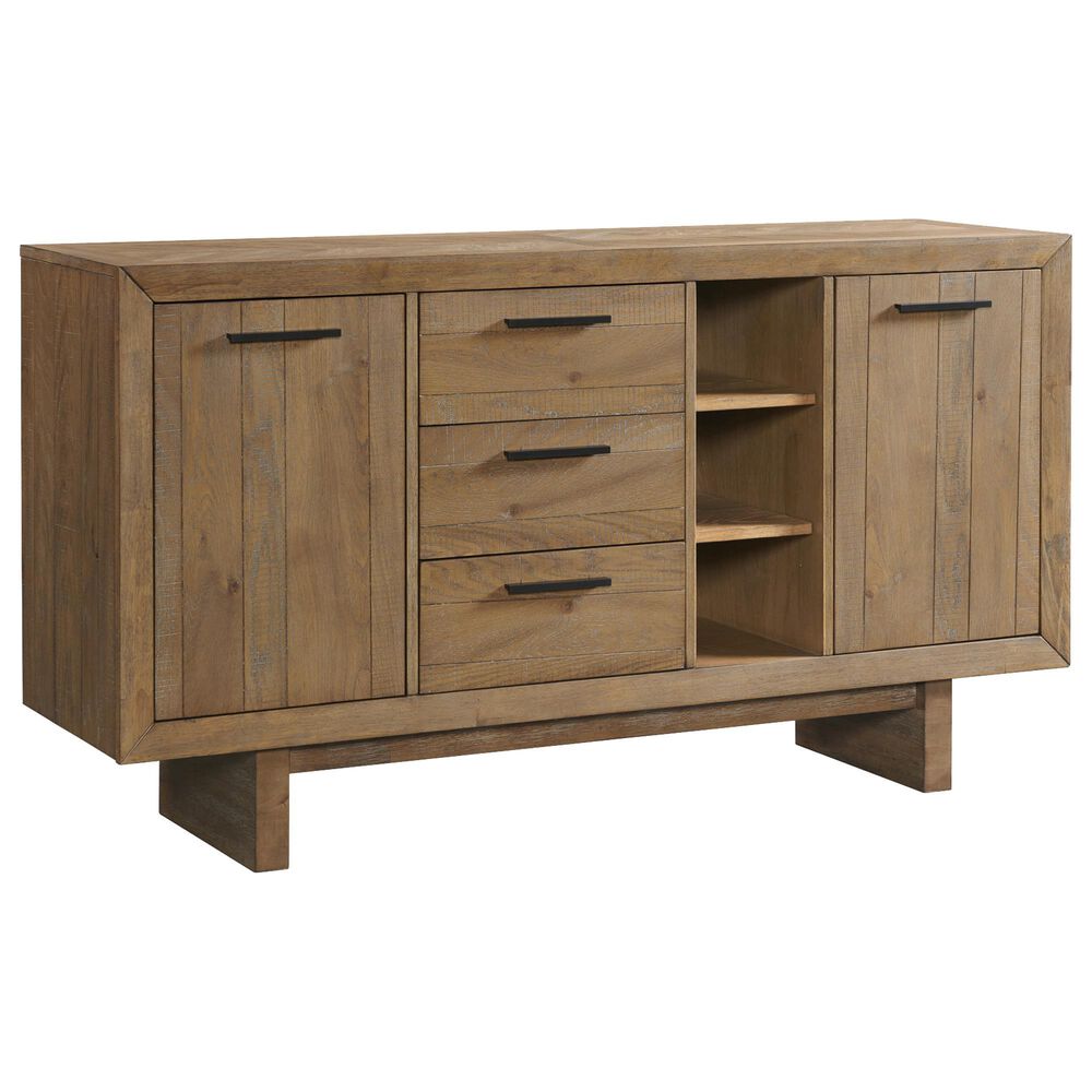 Hawthorne Furniture Landmark 66&quot; Sideboard in Weathered Oak, , large