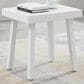 Linon Home Decor Holland Aluminum Side Table in White, , large