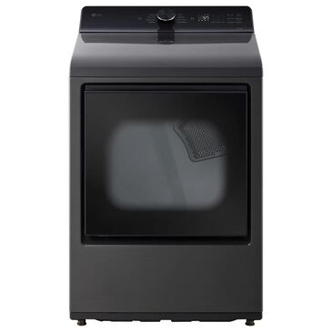 LG 7.3 Cu. Ft. Ultra Large Capacity Smart Electric Dryer in Platinum Black, , large