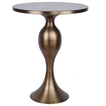 Lumisource Ashland 24" Side Table in Matte Golden Bronze, , large