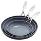 Green Pan Valencia Pro 3-Piece Nonstick Frypan Set in Grey, , large