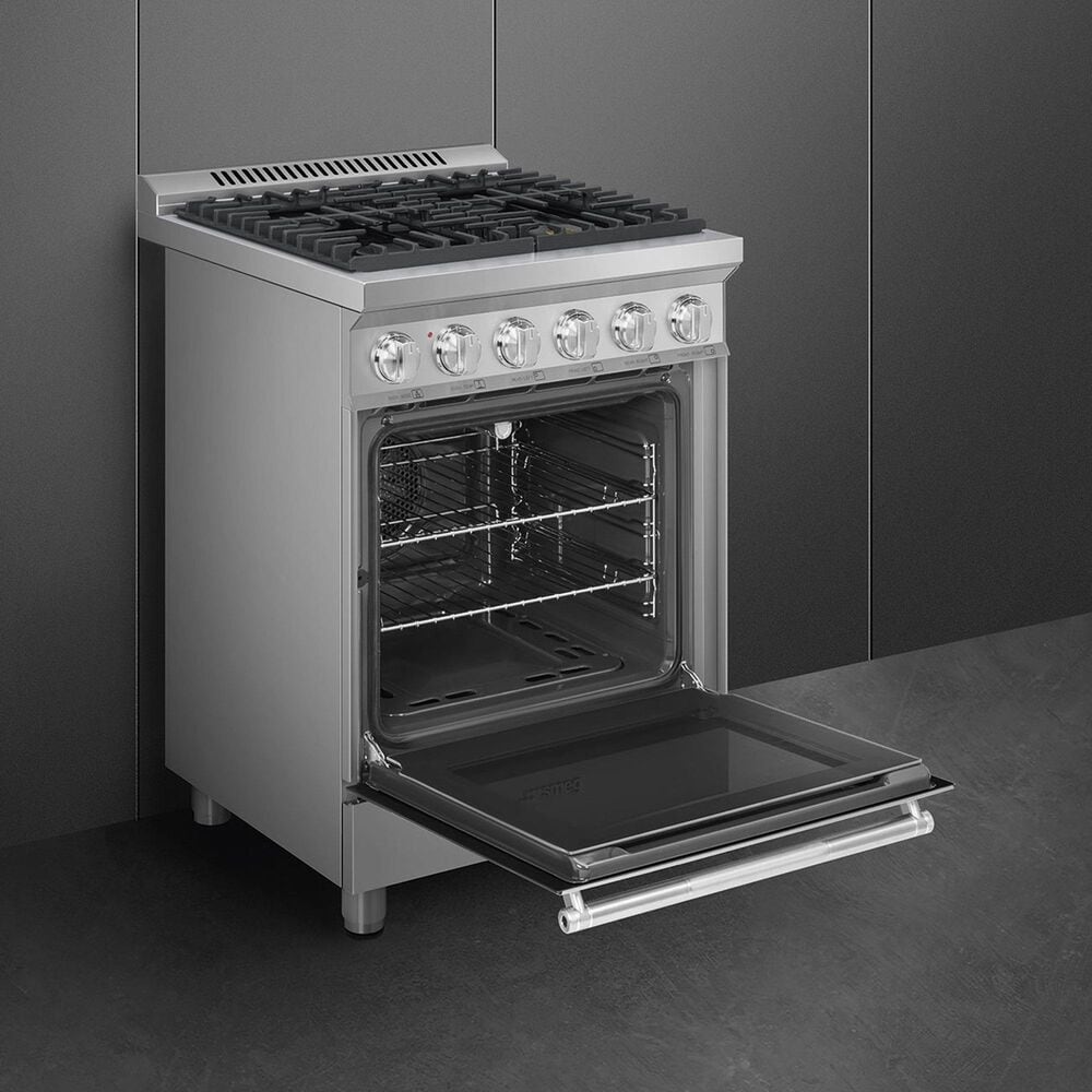 SMEG 2.79 Cu. Ft. Freestanding Gas Range in Stainless Steel, , large