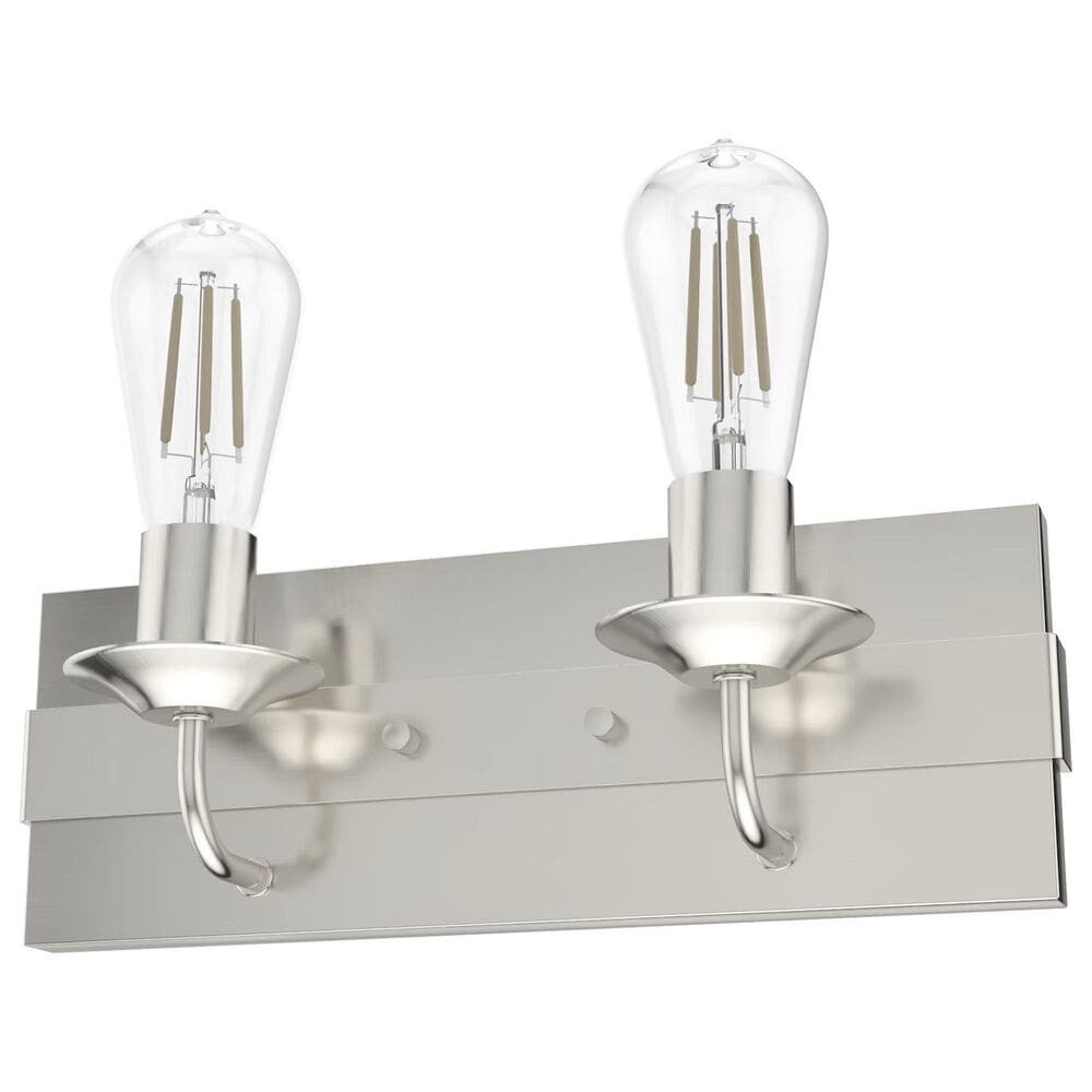 Hunter Perch Point 2-Light Vanity in Brushed Nickel, , large