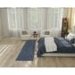Nourison Twist Reversible 2"2" x 10" Blue Indoor/Outdoor Runner, , large