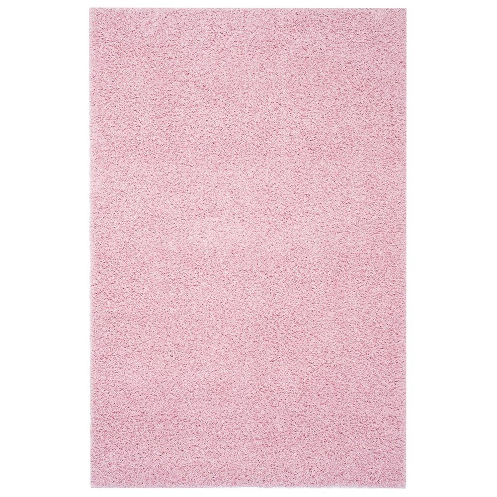 Safavieh Florida Shag SGA119P-4 4" x 6" Pink Area Rug, , large