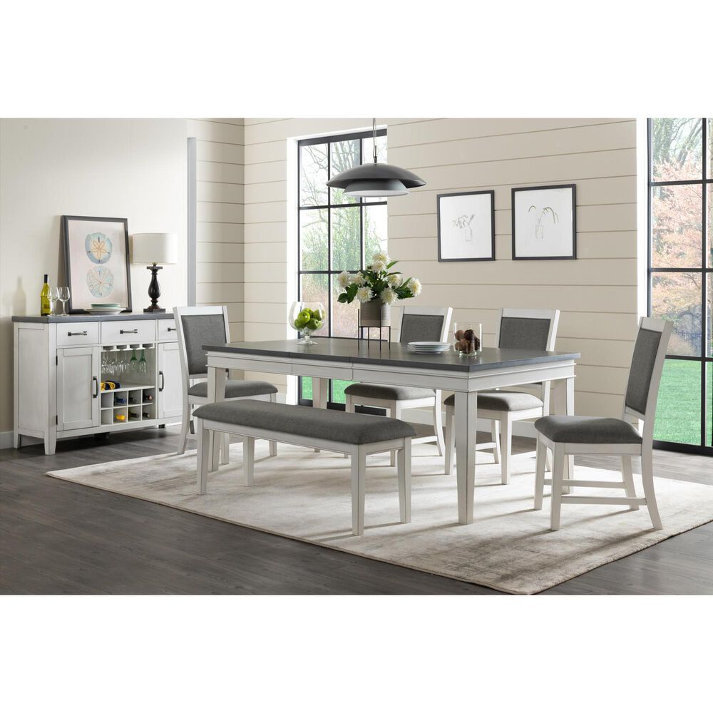 Martin Svensson Home Del Mar Dining Table in White and Grey *Table Only*, , large