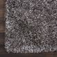 Nourison Luxe Shag LXS01 9" x 12" Charcoal Area Rug, , large