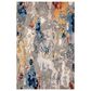 Rizzy Evolution 9" x 12" Gray and Burgundy Area Rug, , large